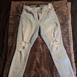 GAP Light Blue Distressed Skinny Jeans Size 14